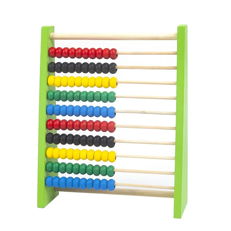 Wooden Children's Educational Toys for 3-6 Year Olds Hand-eye Coordination for KidsWooden Abacus Mathematical supplies