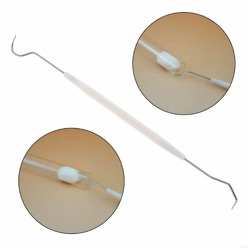Q22B Ant Equipment Cleaner Remover Cleaning Hook Double Head Tools Test Tube Stainless Steel Nest Clean Insect Supplies - Detail 1