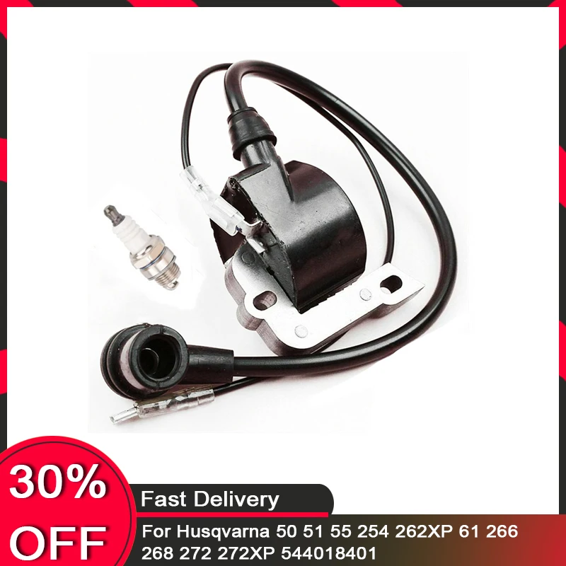 

Ignition Coil for Husqvarna 50 51 55 254 262XP 61 266 268 272 272XP 544018401