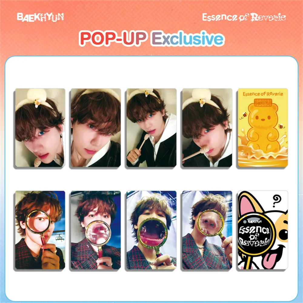 KPOP BAEKHYUN Selfie PhotoCard ESSENCE OF REVERIE SOLO Album Tesserino Collezione di fan Negozio POP-UP LUCKY DRAW Event
