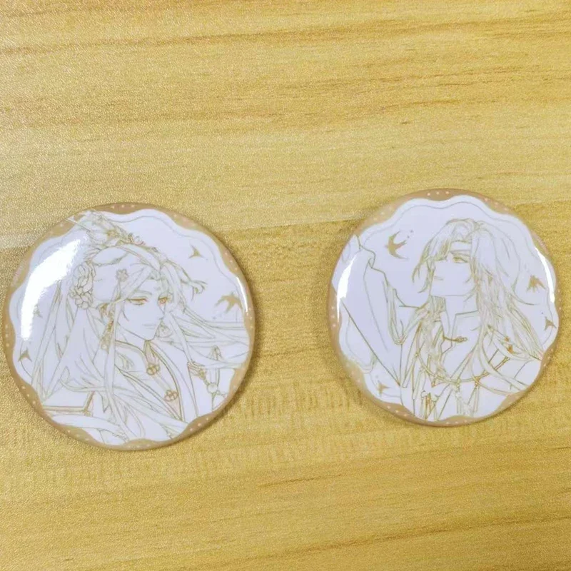 2Pieces Heaven Official’s Blessing Brooch for Backpack Wei Yuan Xu Sheng Series Tian Guan Ci Fu Hua Cheng Xie Lian Badge