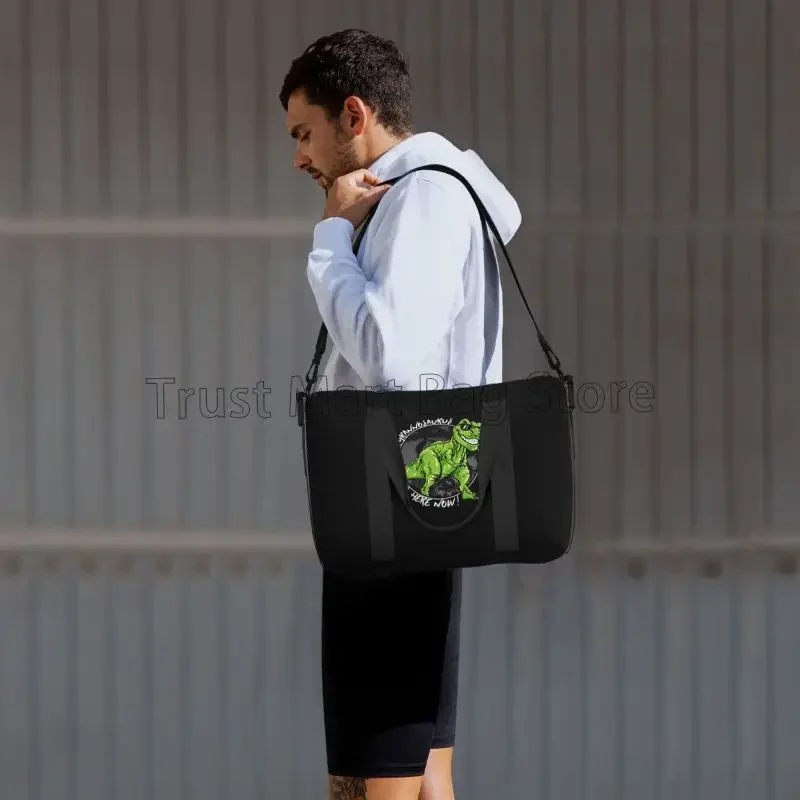 쥬라기 공룡 여행 더플 백 남여 운동 Weekender 밤새 가방 소년 방수 대용량 수하물 손 가방