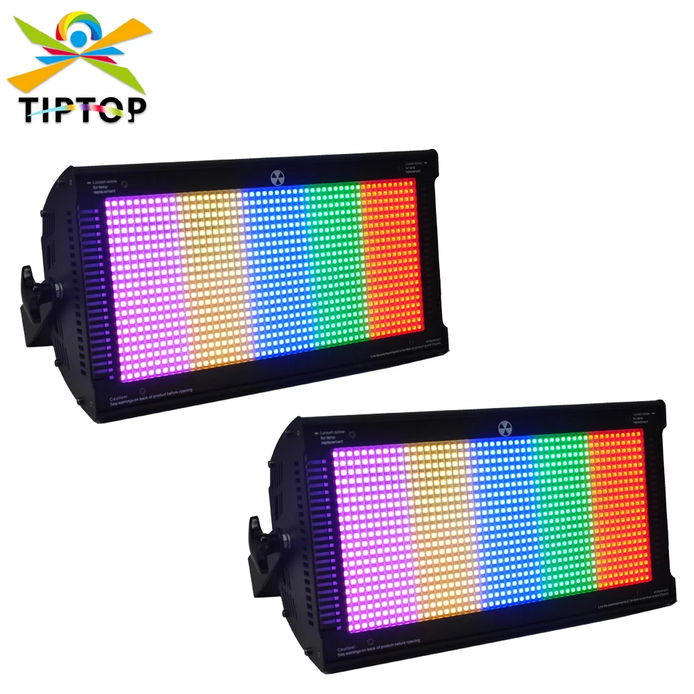 1000W RGB Segment สี Zone Control แสงเวที Strobe Blinder Wash Light DJ Disco ไฟเสียงเปิดใช้งานโหมด DMX512