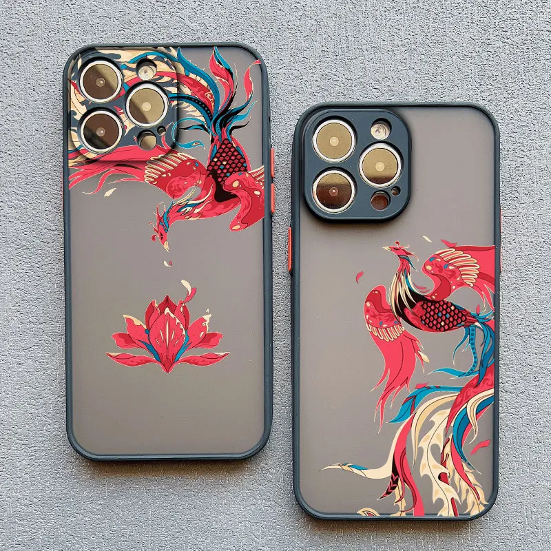 حافظة لهاتف آيفون 16 15 14 برو ماكس بلس 17 برو ماكس 13 12 ميني 11 برو ماكس غطاء خلفي مقاوم للصدمات فوندا