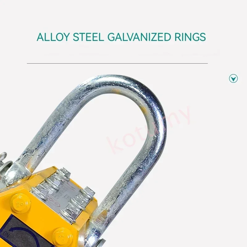 600Kg Capacity Steel Permanent Magnetic Lifter Neodymium Crane Hoist Metal Suction Cup Construction Tool for Metal Lifting