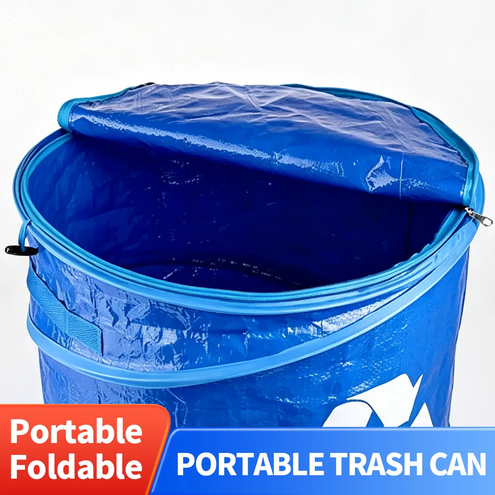 Car Camping Foldable Pop-up Storage Bin Multi-scene Waterproof Waste Container Easy Storage, Large Capacity, Gardening Waste Bin