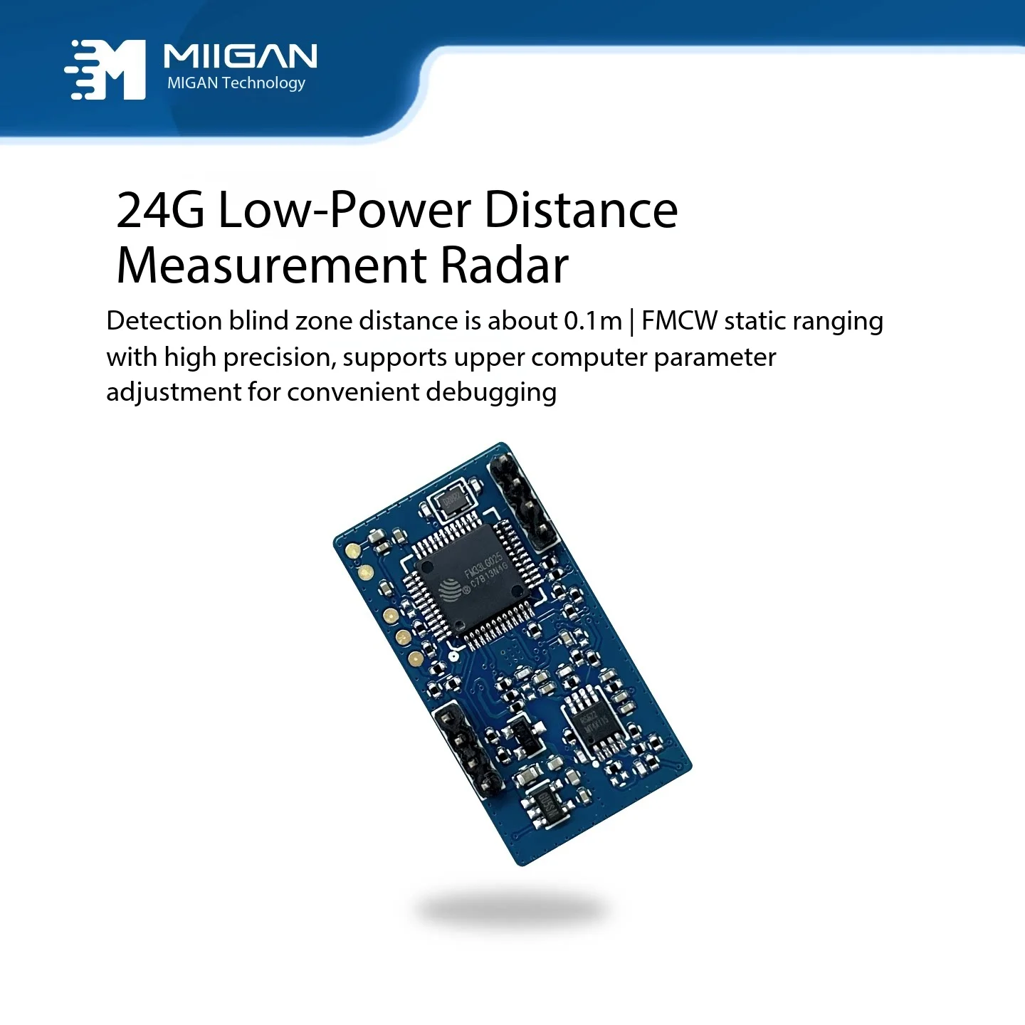 24G Low-power Parking Radar Sensor, Battery-powered Space Detection