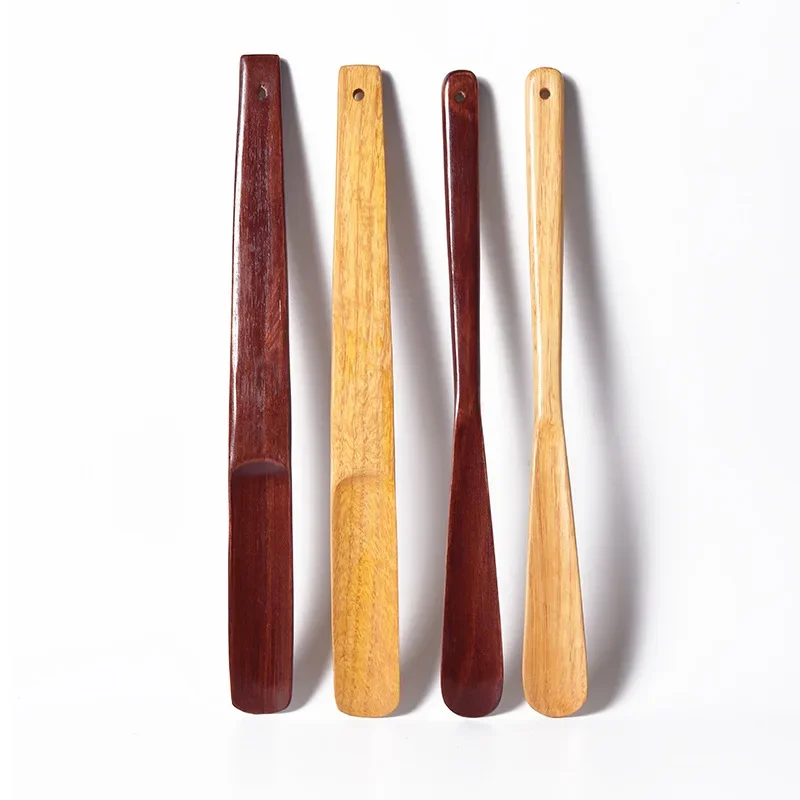 Solid Wood Travel Portable Mini Shoe Spoon Wood Shoe Horns for Seniors Useful Shoe Lifter Home Tools Shoes Accessories 1PCS