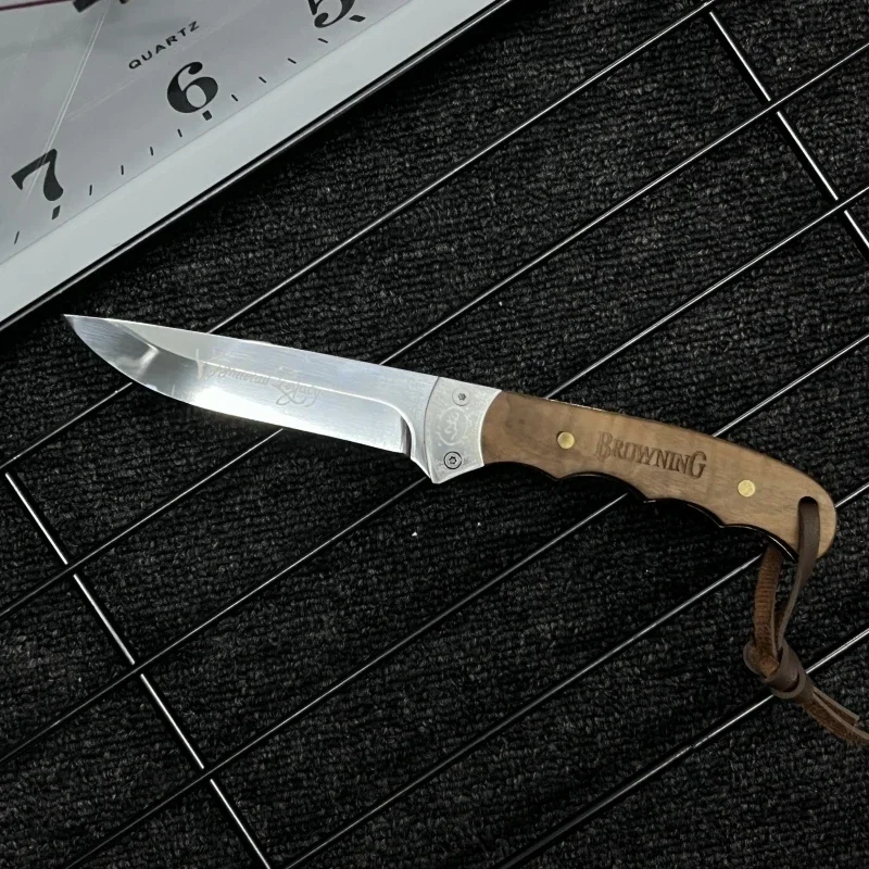 Outdoor Straight Knife with Knife Cover High Hardness Multi-purpose Camping Self-defense and Survival Portable Knives