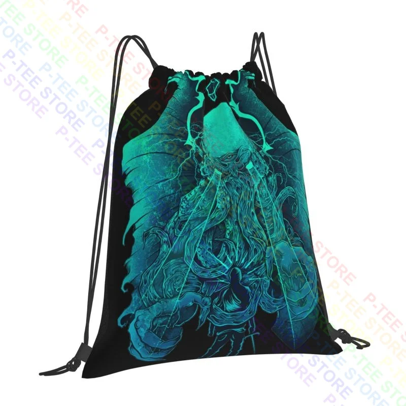 Lightning Cthulhu Wars Horror Arkham H. P. Miskatonic Lovecraft 01 Drawstring Bags Gym Bag Portable 3d Printing