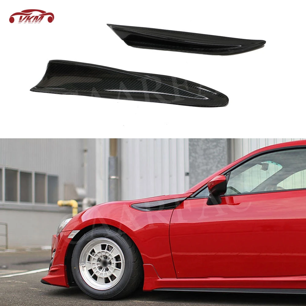 

2PCS/Set Carbon Fiber Car Front Body Air Side Fins Diffuser For Subaru BRZ Toyota GT86 2012 - 2019 Car Styling