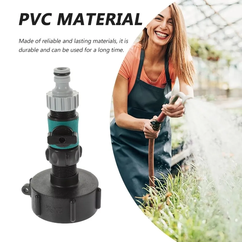 Plastic Garden Hose Coupler Shut-Off Valve Bulkhead Fitting Exhaust Connector Threaded Connection Gasket Seal