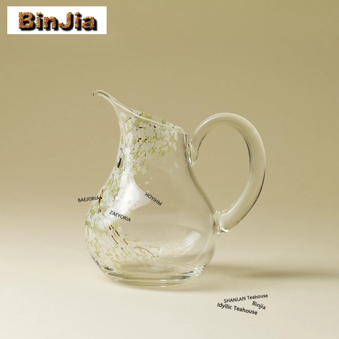 

170ml Pear Catkins Glass Tea Pitcher Tea Divider Cha Hai Dispenser Justice Cup Kung Fu Tea Fair Mug Chinese Tea Set Accessories