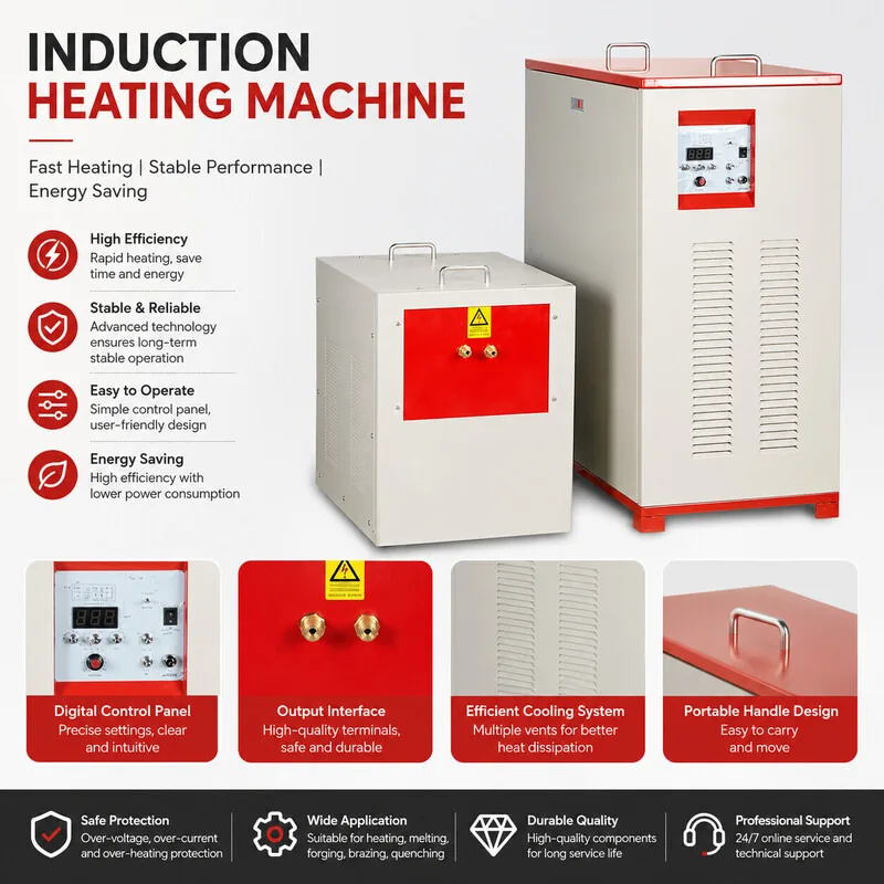 Factory Direct Sale Low-Cost Small Induction Heating Power Supply Heat Treatment Furnace