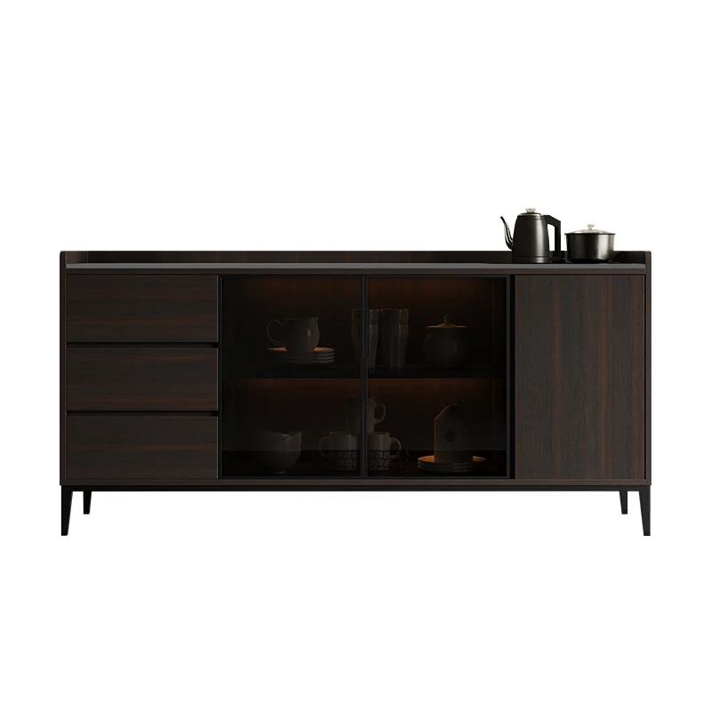 side cabinet tea bar machine integrated living room against the wall household smart kettle smoked wine cabinet