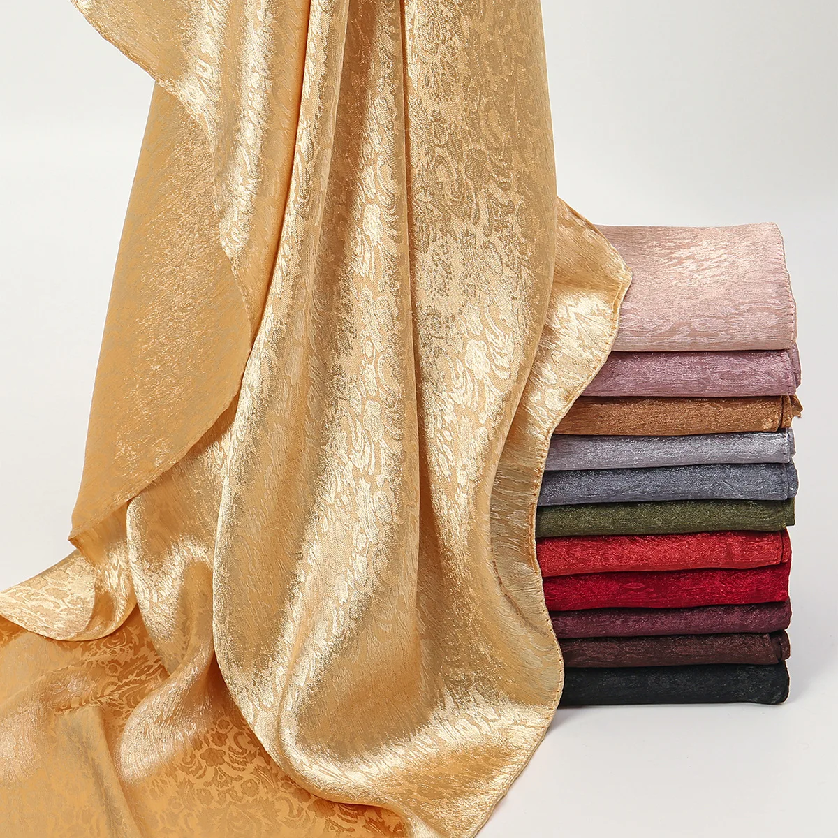 

Fashion New Arrival Crinkle Hijab Women Muslim Scarf Shawls Solid Headscarf Wraps Islamic Turban Headbands Foulard Scarves Mujer