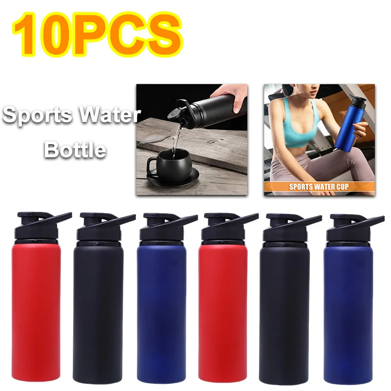 600ML Simple Fashion Portable Aluminium Mounted Water Bottle Cycling Drinking Bottle Outdoor Sports Travel Thermal Mug