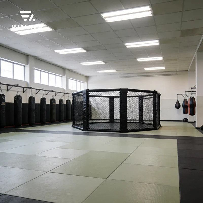

Professional 6x6m Octagon MMA Cage Powder Coated Steel Frame Safety Features For Competition Training Center Customizable Sizes
