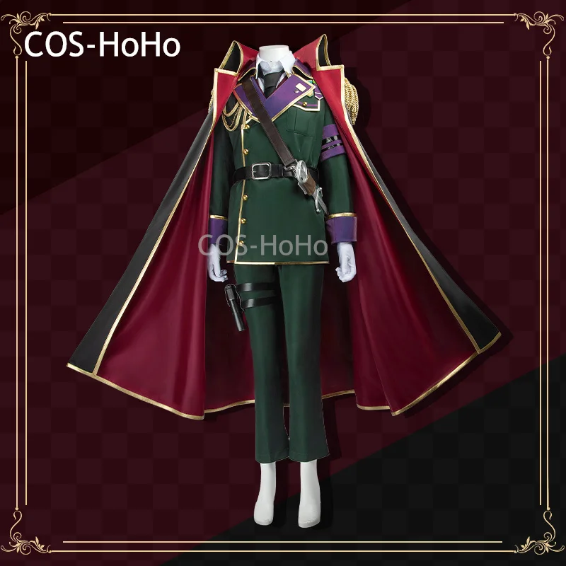 COS-HoHo Vtuber Nijisanji Kenmochi Toya-Uniforme Militaire Trempé, Costume de Cosplay, Vêtements de Jeu, Tenue de ixd'Halloween, Nouvelle Collection