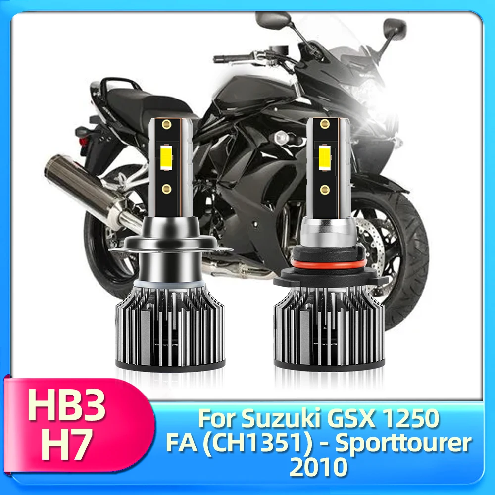 

Motorcycle Headlight Bright CSP 50W 7500LM/Bulb Moto HB3 H7 Lamp 12V Luces For Suzuki GSX 1250 FA (CH1351) - Sporttourer 2010