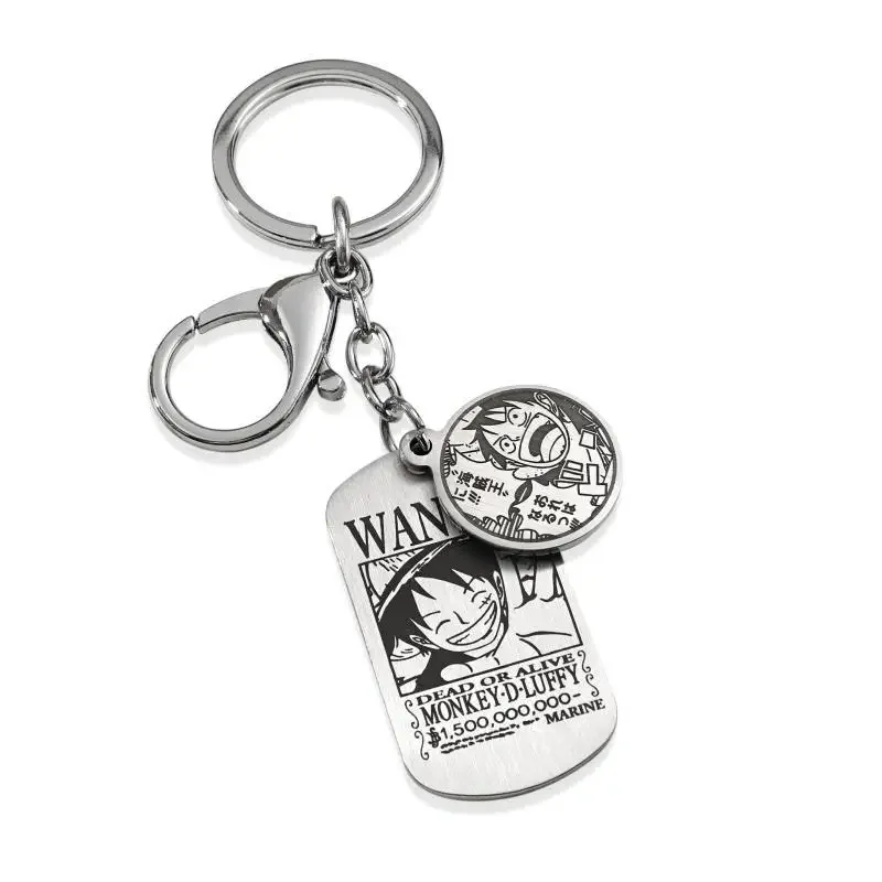 One Piece Keychain New Cartoon Luffy Zoro Nami Usopp Chopper Robin High-looking Creative Couple Cute Bag Pendant Birthday Gift