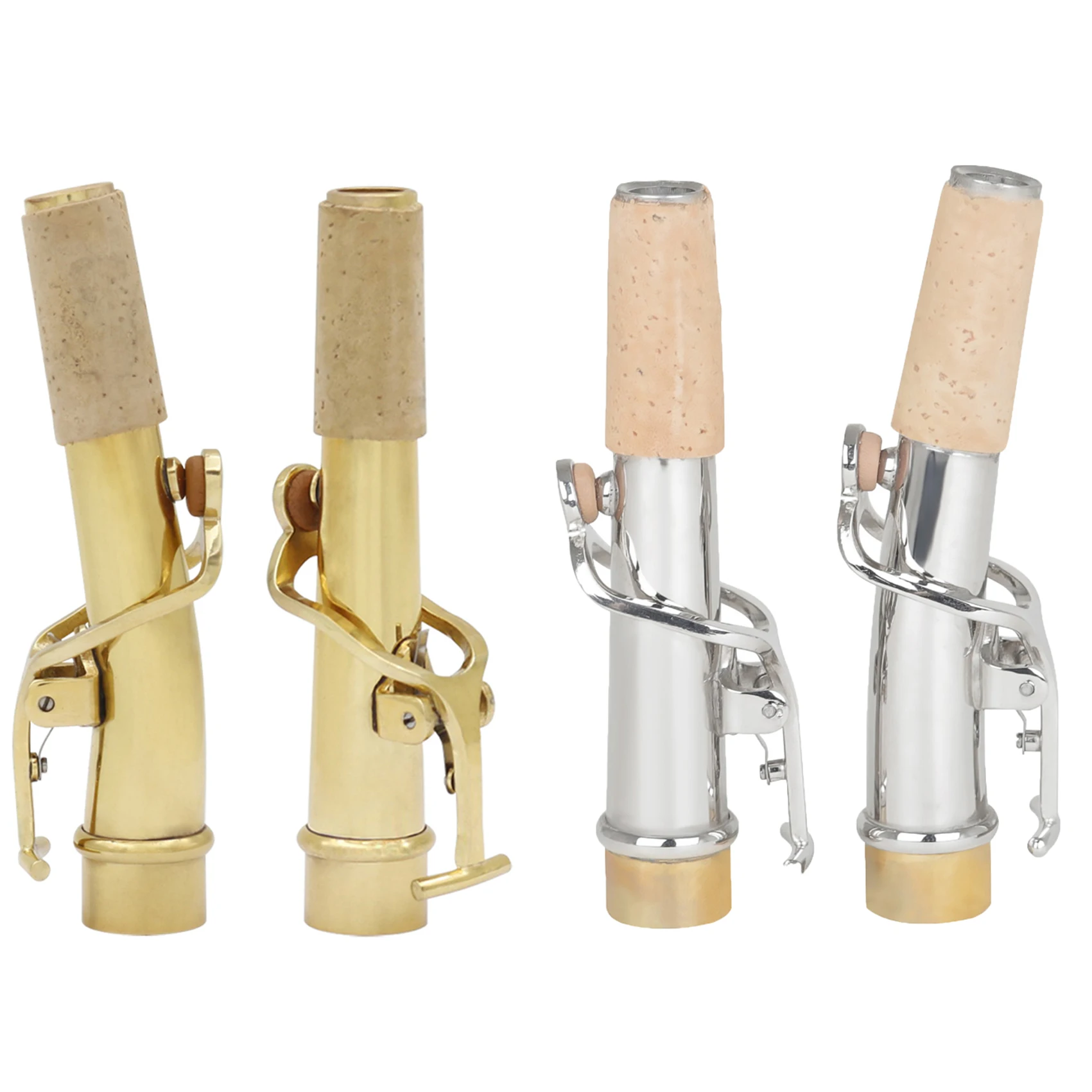 

Soprano Saxophone Neck Bend and Straight Neck Metal High-end Durable Training Suitable for Eb or Ec Woodwinds Accessories