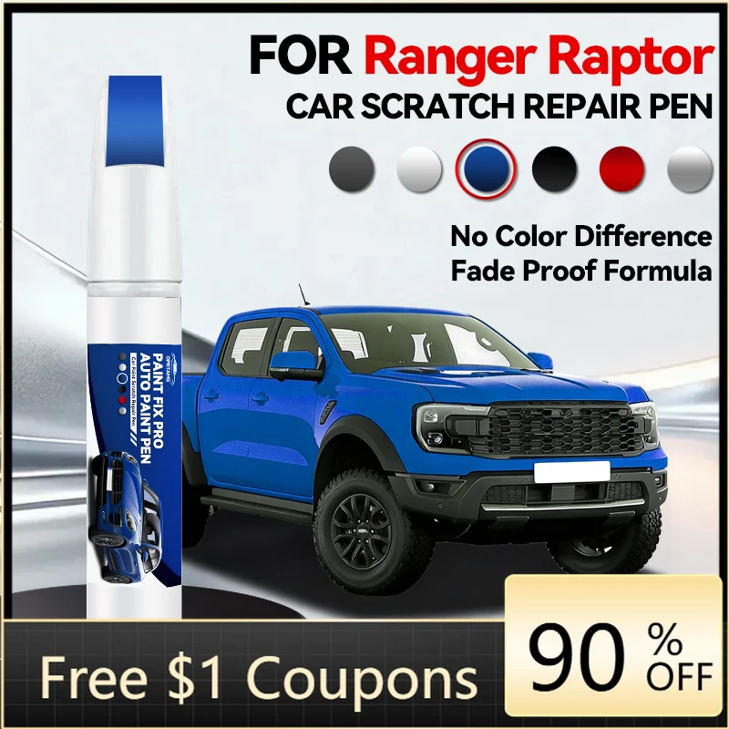 Car Tool Accessories For Ford Ranger Raptor 1990-2026 Paint Repair Pen Touch Up Scratch Remover DIY Auto Accessories Black Wh