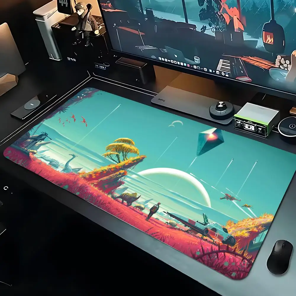 Game no man sky Mouse Pad Large Playmat Gaming Customized Mat XXL Size Gamer Office Mousepad Logo Desk Mat