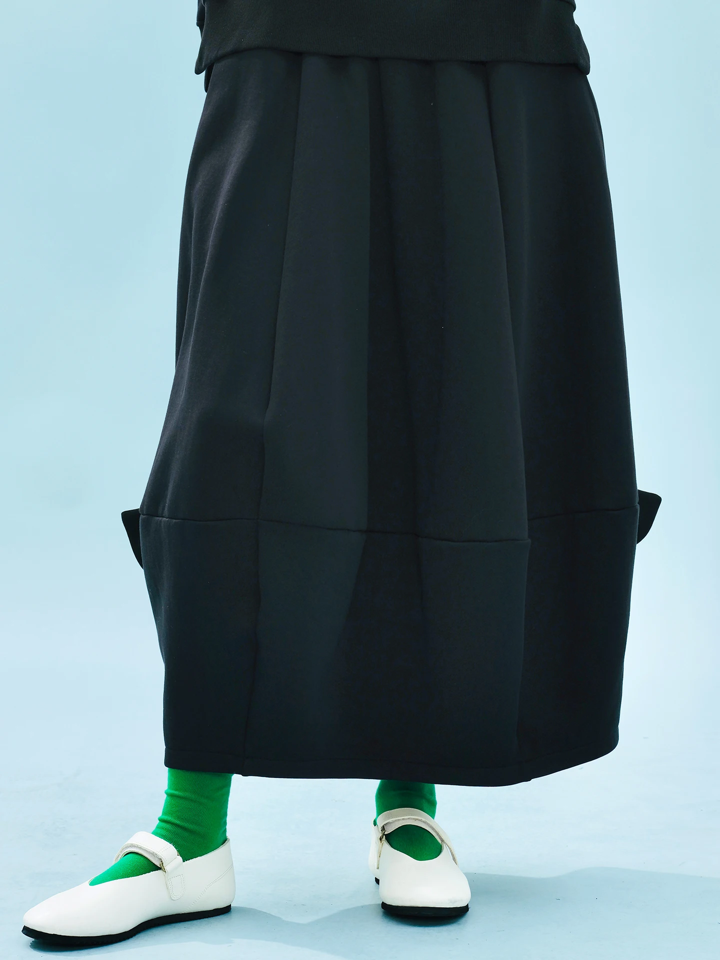 

imakokoni Autumn Japanese-Style Artistic Bowknot Elastic-Waist Lantern Skirt 255227