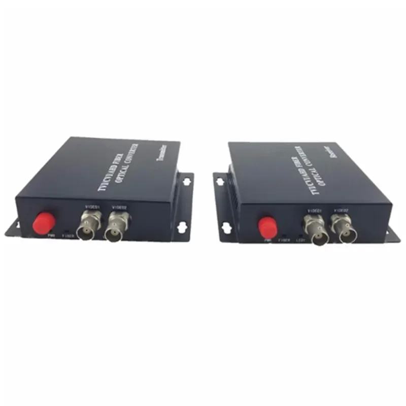 In stock 2 Channel 1080P HDCVI/TVI/AHD Fiber optic video transceiver HoLink Support 720P/960P/1080P HD Analog Camera