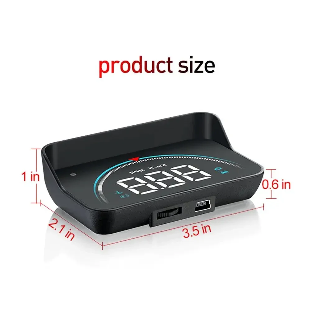 AD OBD Car Head Up Display M8 HUD OBD2 Overspeed Voltage Warning Auto Electronic Water Temperature Car Electronics Accessories