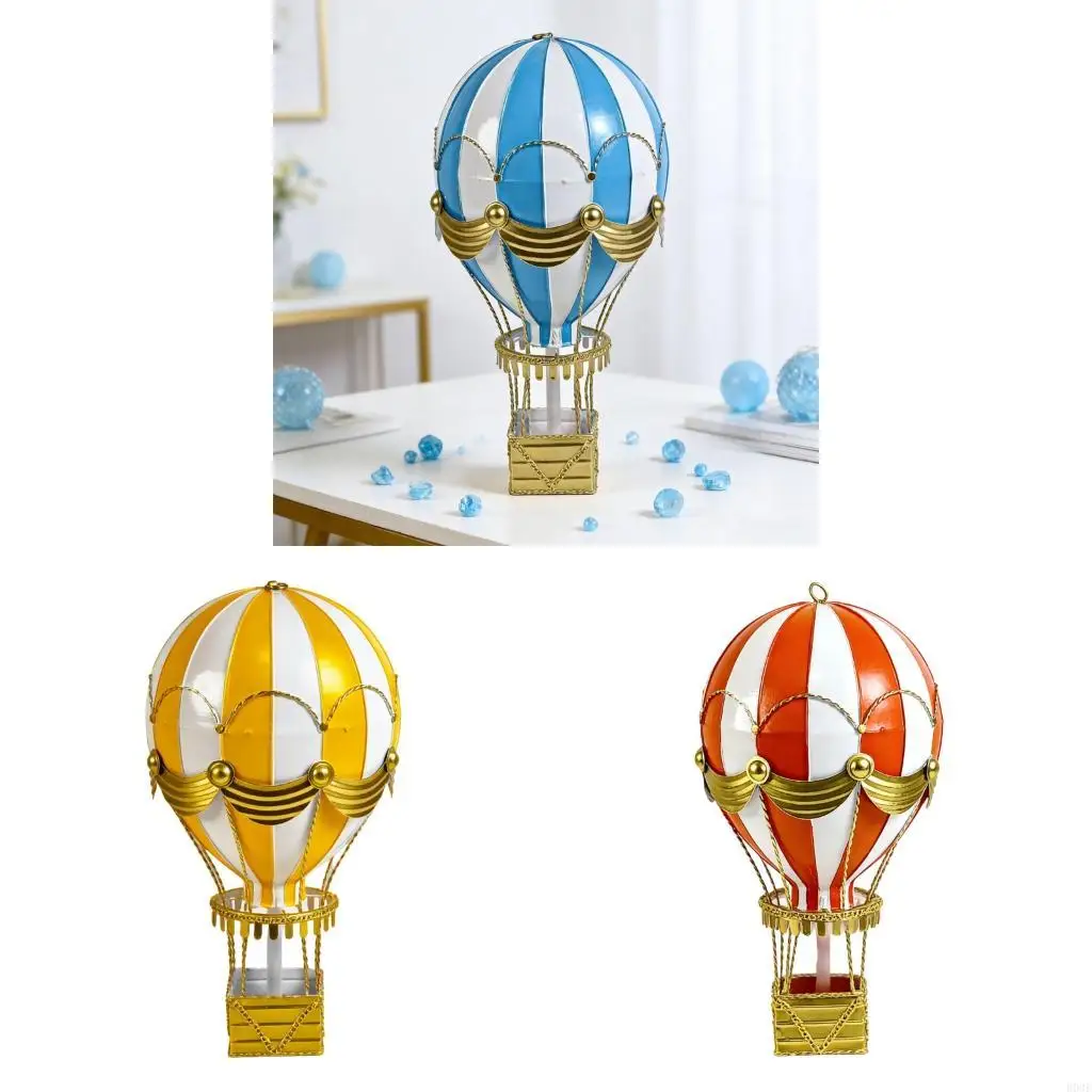 Traditional Traditional Hot Air Balloon Figure Durable Metal Construction Suitable For Bedroom Side Table B03E