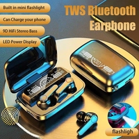 NEW M19 headset TWS Earphone Intelligente Touch Control Wireless Bluetooth-compatible Headphones Waterproof LED Display With Mic