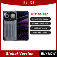 IIIF150 B3C Ultra-Thin Rugged Phone 4GB RAM+256GB ROM Dual Screen 50MP Camera 10800mAh Android 14 Smartphone