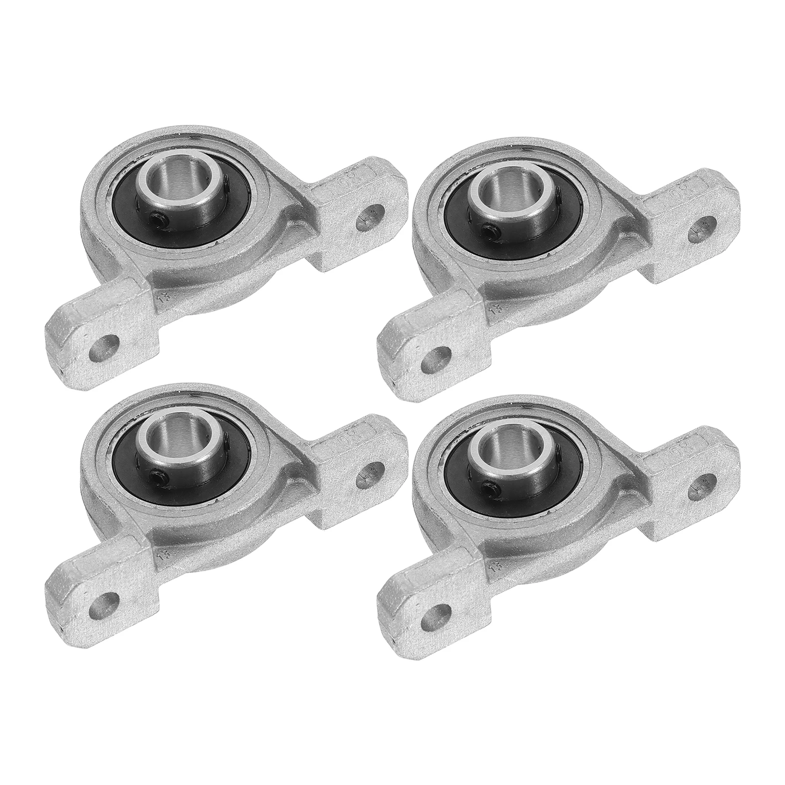 

4 Pcs Zinc Alloy Bearing Seat Flange Mounted Shaft Support Pillow Block Bearings Miniature Design Easy Installation High