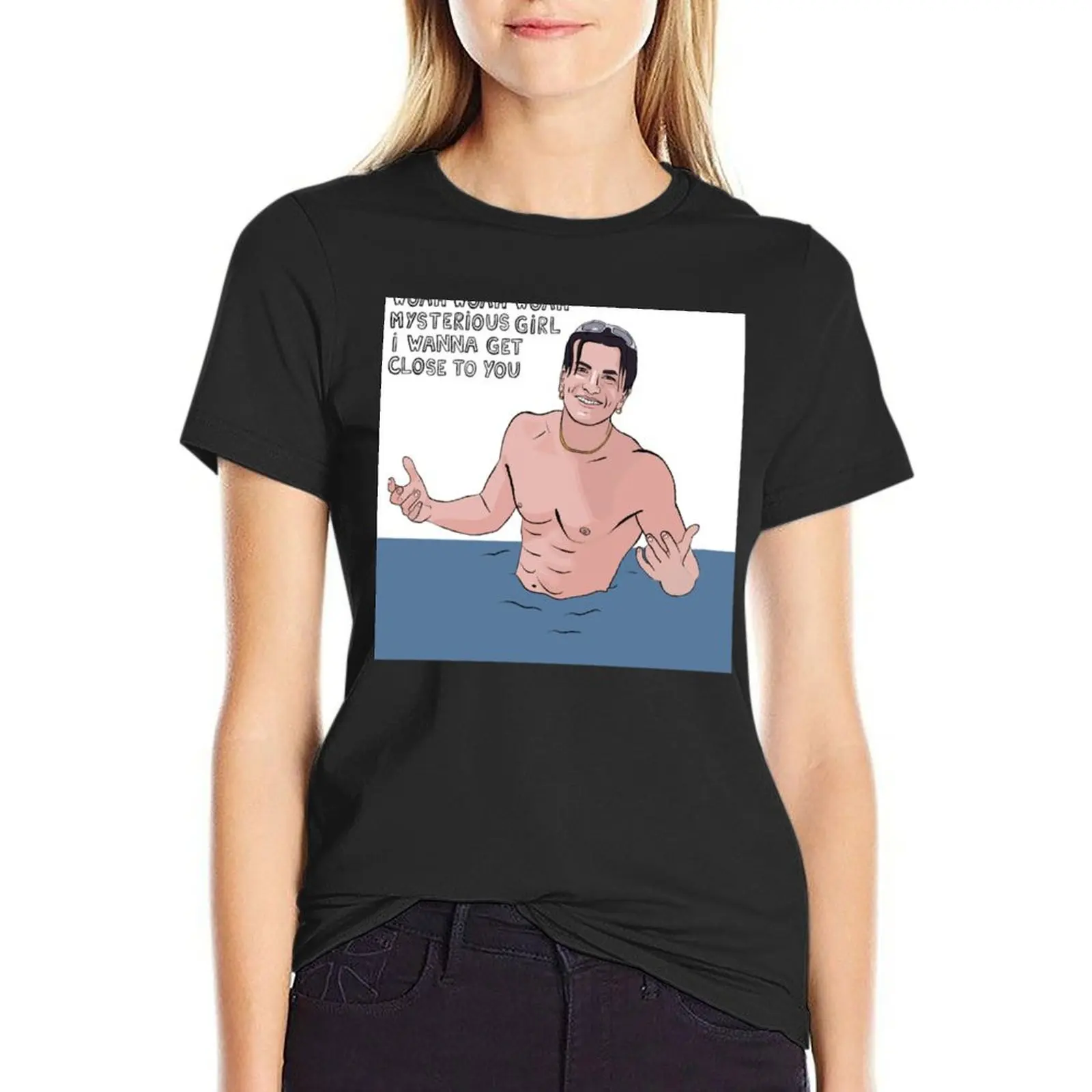 Peter Andre Mysterious Girl design, back to the 90s T-Shirt vintage plus sizes t-shirts for Women graphic tees