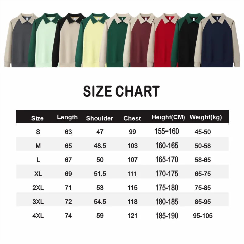 Customized Lapel Sweatshirt With Embroidered LOGO And Printed Business Casual Outdoor Patchwork Lapel Long Sleeved Sweatshirt
