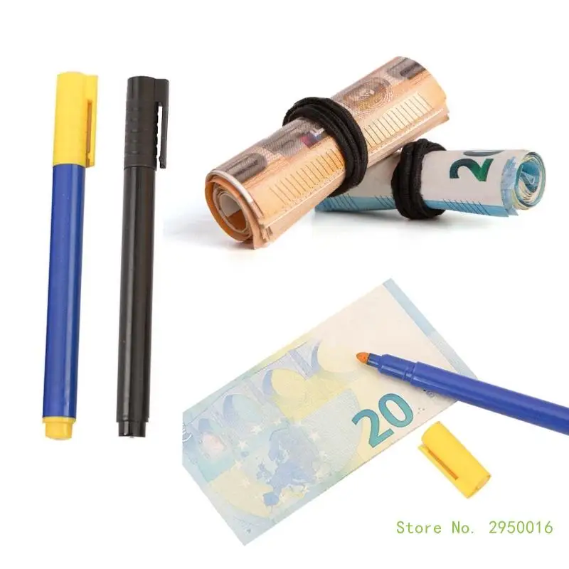 5/10Pcs Counterfeit Money Detection Pen, Quick Check Counterfeit Money Detector Pen Fake Money Detector Markers Pen