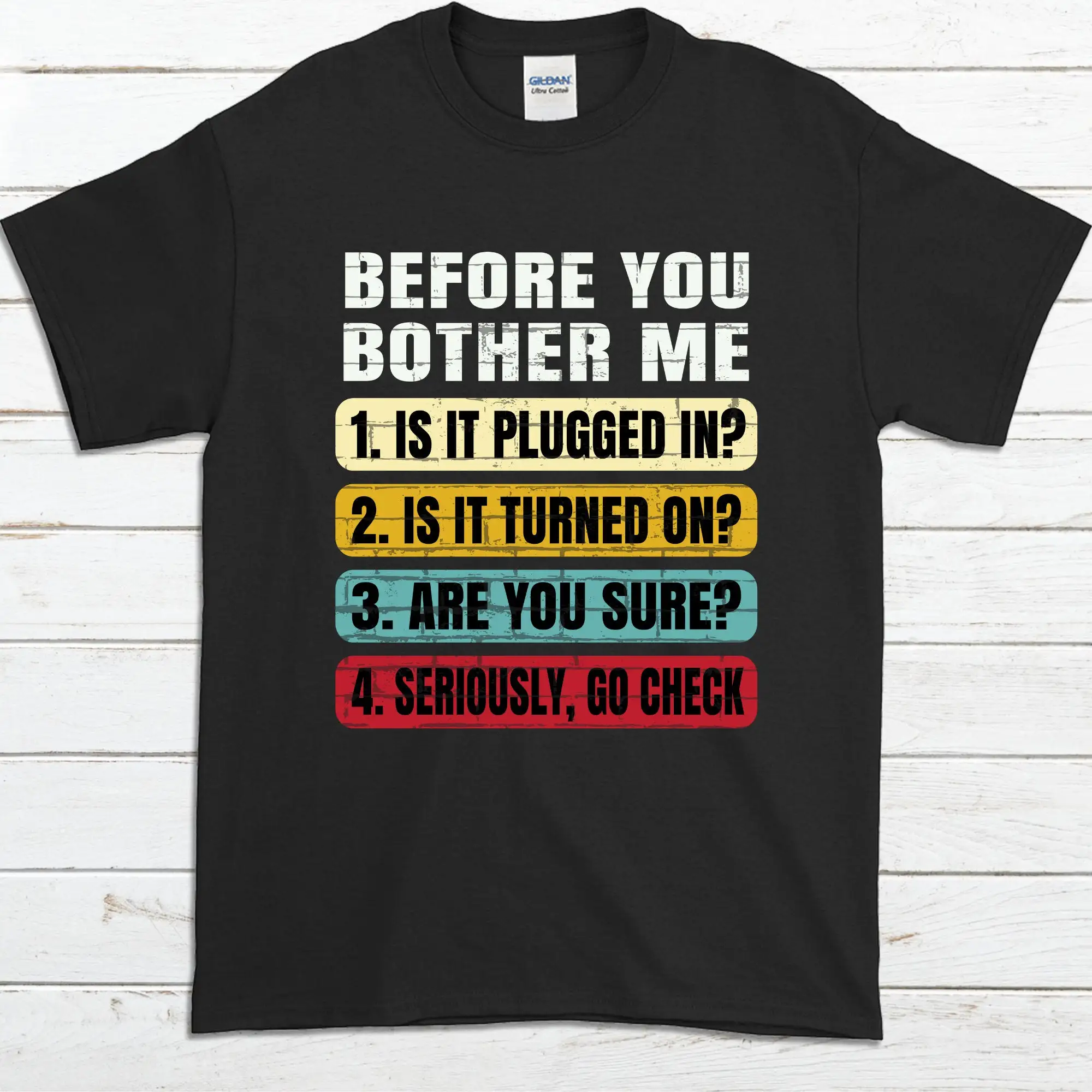 Funny Sys Admin T Shirt Tech Support IT Technical Supervisor Information Technology Techie Computer Repair Technician