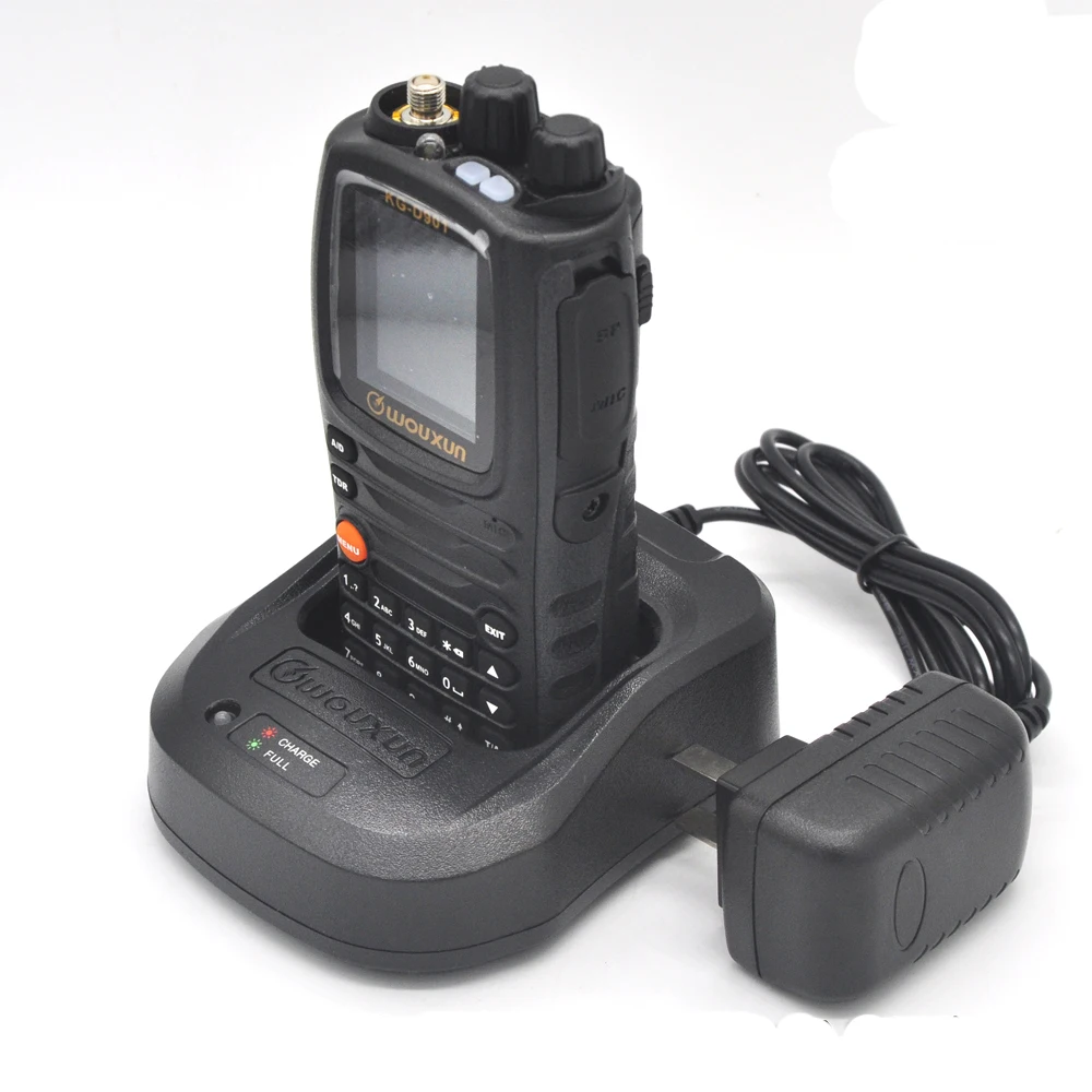 НОВОЕ оригинальное зарядное устройство с адаптером для радио рации Wouxun KG-UV9D, двусторонняя радиосвязь, вилка стандарта ЕС/США