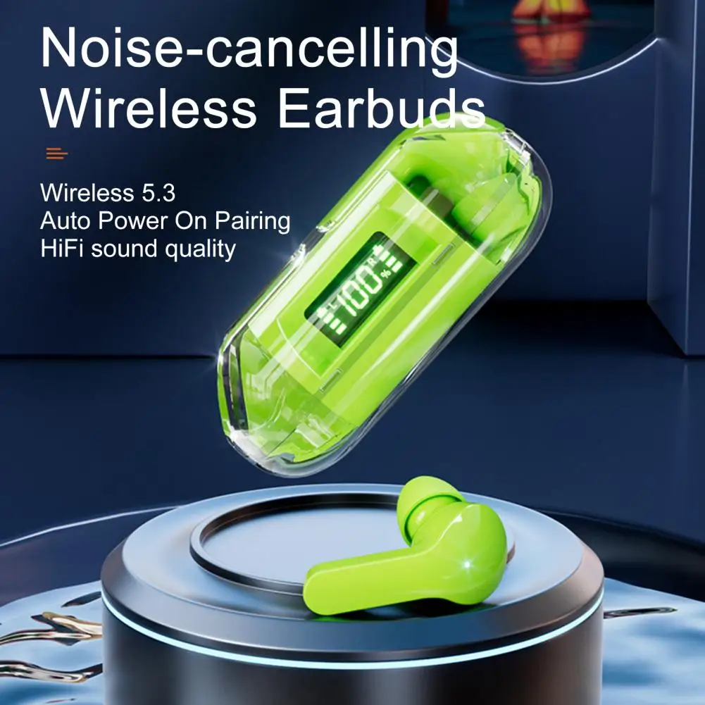 

Беспроводная гарнитура Кристально чистый звук Стабильное соединение Шумоподавление Микрофон Bluetooth-совместимые беспроводные наушники 5.3