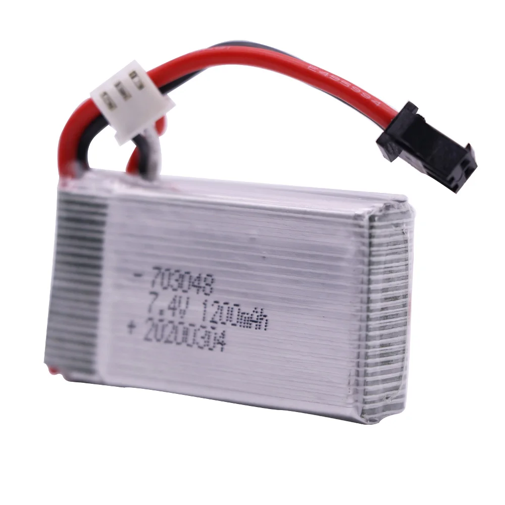 Batería Lipo de 7,4 V, 1200mah, para MJXRC X600, U829A, U829X, X600, F46, X601H, JXD391, FT007, piezas de juguetes, actualización de 7,4 V, 1000mah,