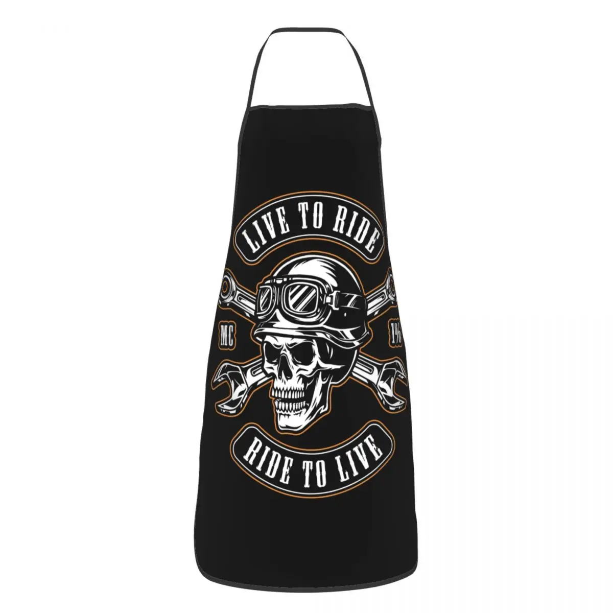 

Custom Motorcycle Repair Service Apron for Women Men Unisex Bib Rockabilly Rock Biker Cooking Kitchen Cuisine Chef Painting