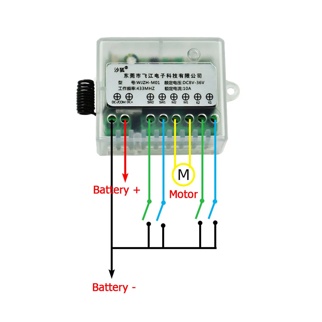 DC12V 24V 36V Linear Motor Remote Control CW And CCW Linear Actuator Controller