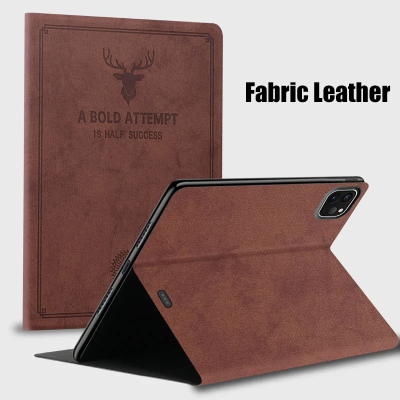 Fabric Leather Case for Xiaomi Mi Pad MiPad 6 Pro 11in 5 4 Plus 10.1 Redmi Pad 10.6 Tablet Flip Cover Stand Holder Shell Fundas