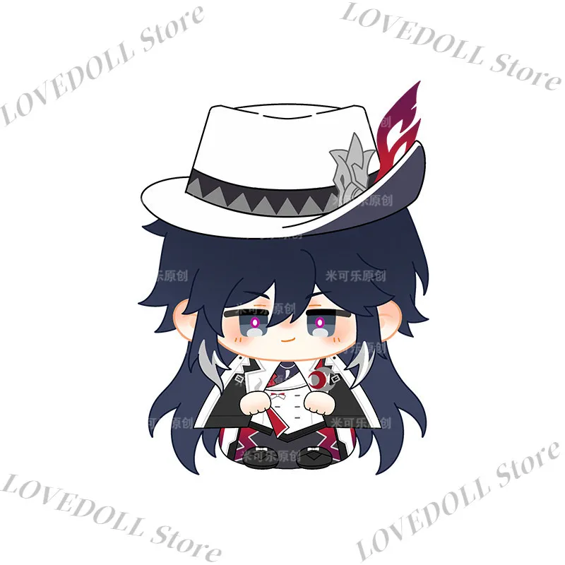 

12cm Honkai: Star Rail Ashveil Anime Game Cosplay Doll Plush Pendant Kawaii Sitting Posture Stuffed Plushie Toys