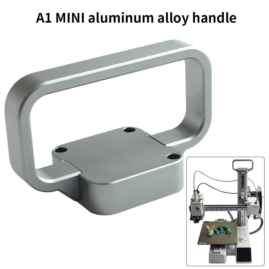 

For Bambu A1 Mini All Metal Handle CNC AL6061 Material Kit Easy To Hold For Bambu lab A1 MINI 3D Printer Easy To Store Practical