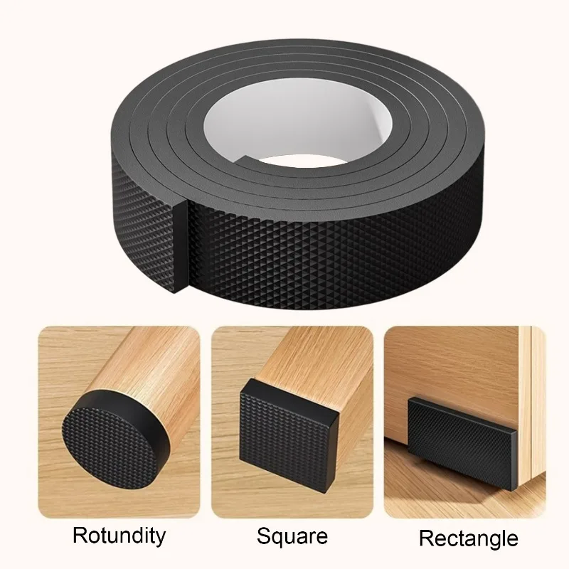 10/1롤 DIY 무소음 매트 범퍼 댐퍼 미끄럼 방지 패드 발 커버 자가 접착 테이블 의자 발 보호 패드 EVA 폼 스트립 테이프
