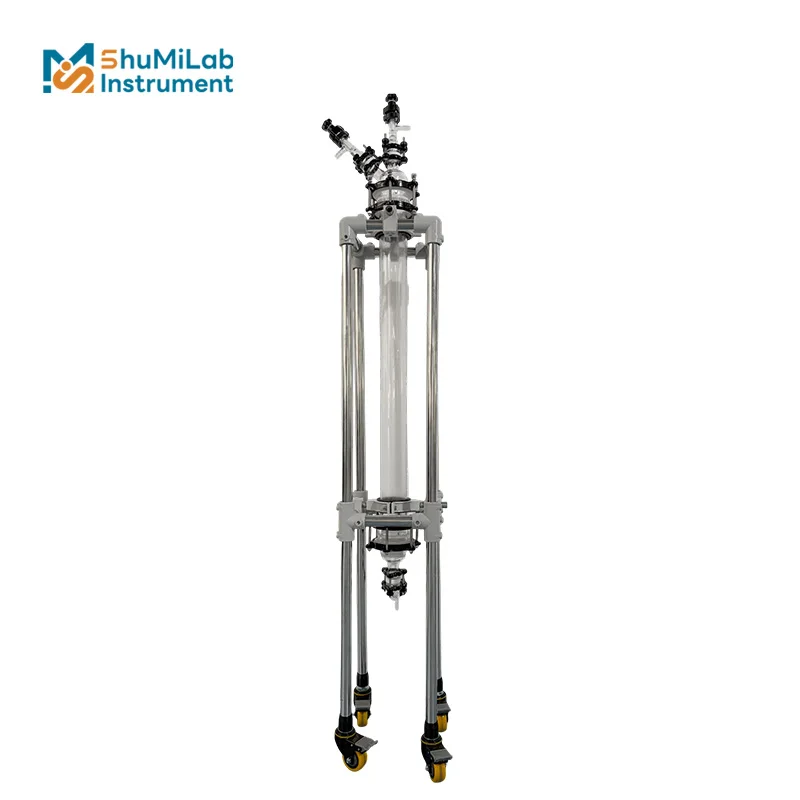 Glass Chromatography Column Essential Oil Distillation or Purification and Separation in Laboratories