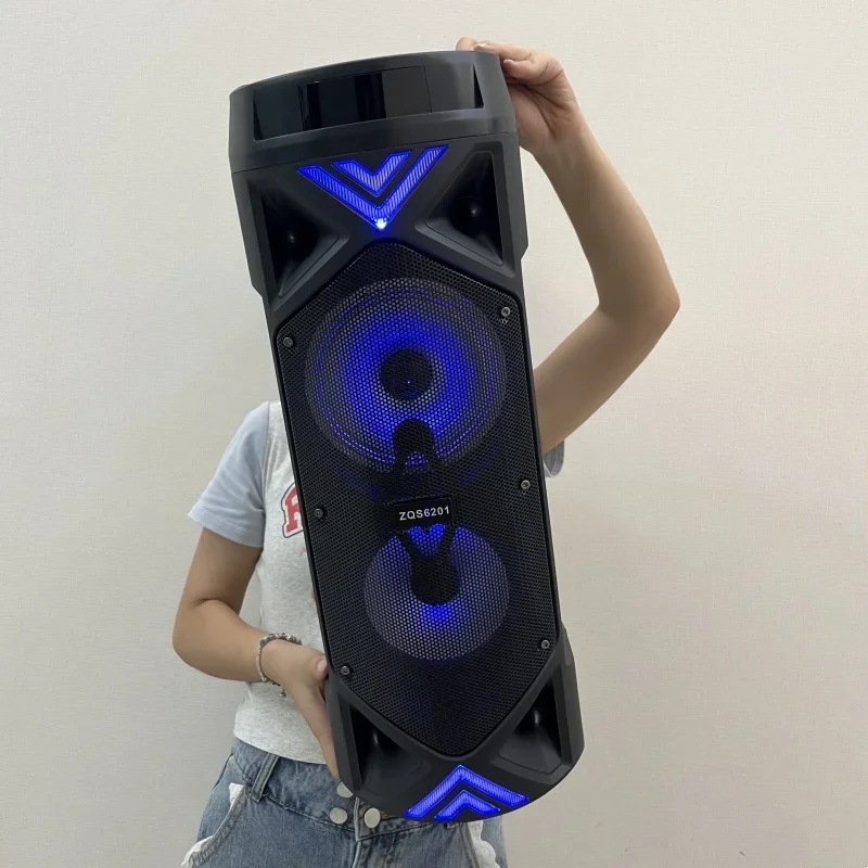 300W Wireless Outdoor Sound Column Powerful High Volume Karaoke Speaker Home KTV with MIC Portable Audience Bluetooth Speaker FM